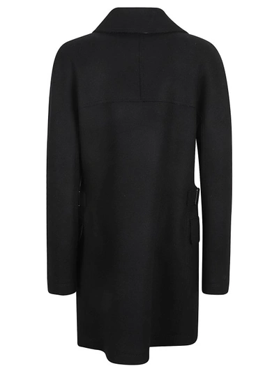 Shop Lanvin Double-breasted Wool Coat In Black