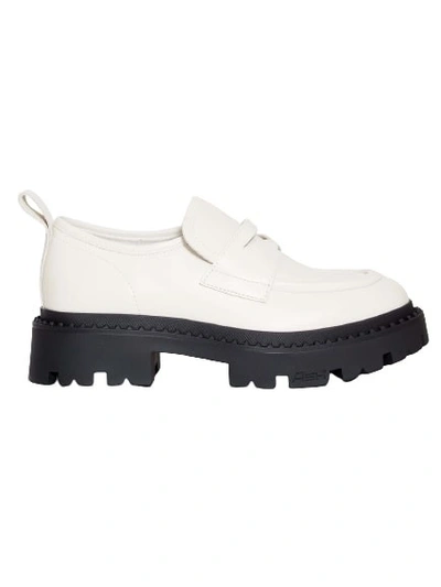 Ash White Tank Moccasin In White