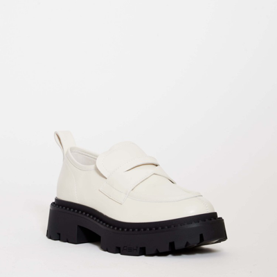 Ash White Tank Moccasin In White