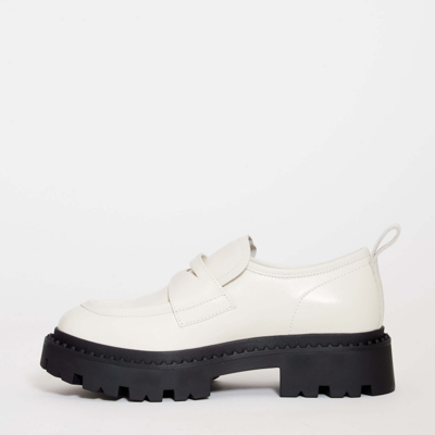 Ash White Tank Moccasin In White