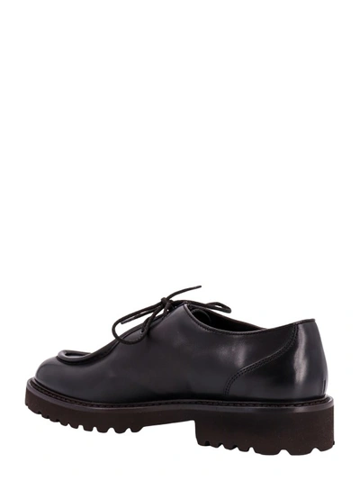 Shop Doucal's Black Leather Lace-up Shoe