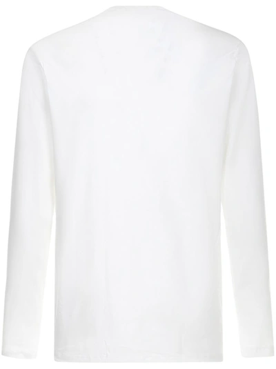 Shop Tom Ford Long-sleeved Henley T-shirt In White