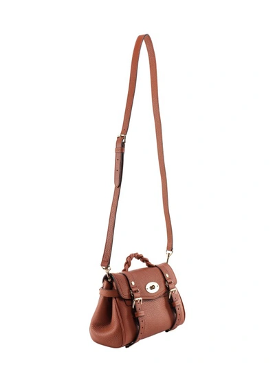 Shop Mulberry Alexa Leather Handbag In Brown