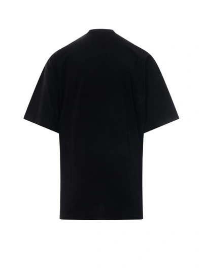 Shop Off-white Cotton T-shirt With Blurred Logo In Black