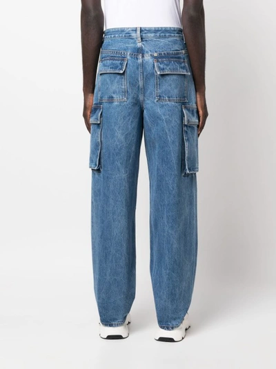 Shop Givenchy Blue Cotton Denim Jeans