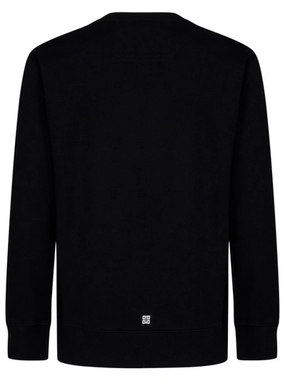 Shop Givenchy Black Logo Print Sweatshirt