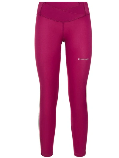 Shop Palm Angels Stretch Jersey Leggings In Pink