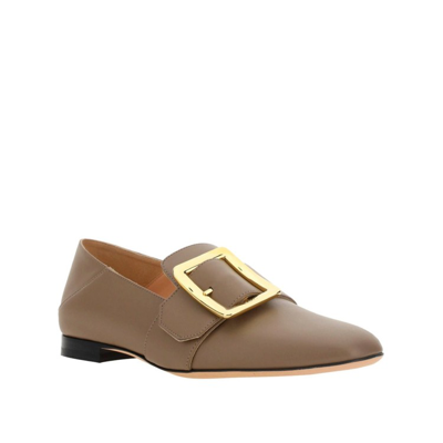 Shop Bally Brown Leather Loafers