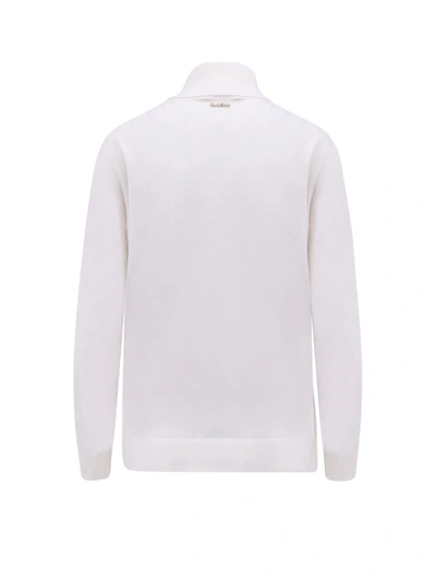 Shop Michael Kors Certified Merino Wool Sweater In White