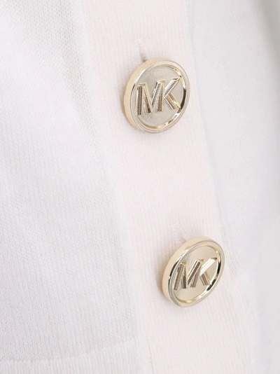 Shop Michael Kors Certified Merino Wool Sweater In White