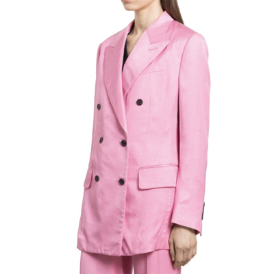 Shop Tom Ford Pink Double-breasted Blazer