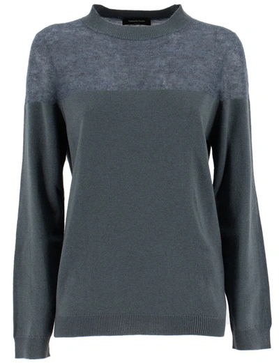 Shop Fabiana Filippi Crew-neck Sweater In Grey