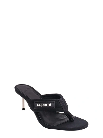 Shop Coperni Nylon Sandals In Black
