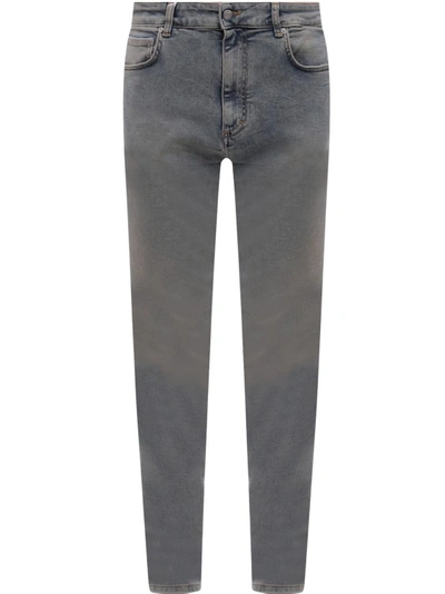Shop Represent Stretch Cotton Trouser In Grey