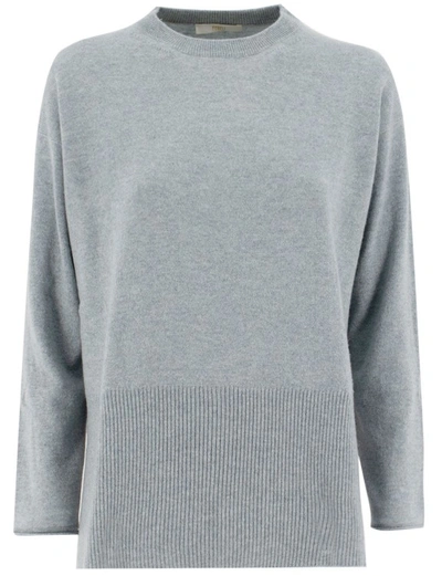 Shop Fedeli Cashmere Crew Neck Sweater In Grey