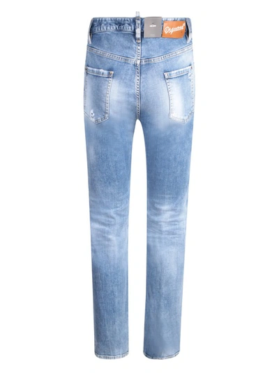 Shop Dsquared2 Light Blue Classic Washed Jeans