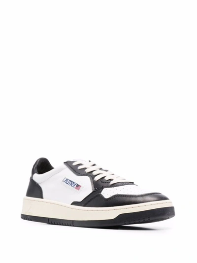 Shop Autry Black Leather Sneakers