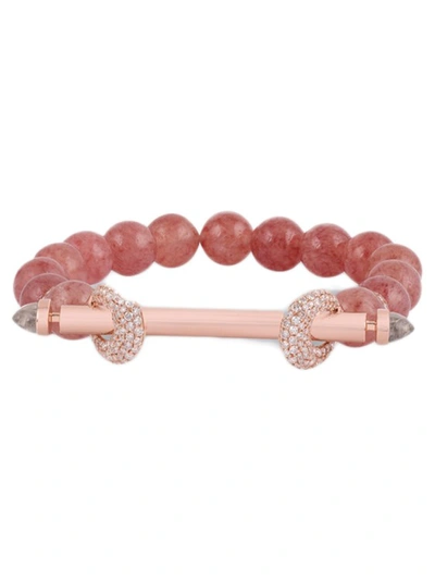 Shop Ananya Strawberry Beryl Chakra Bracelet In Not Applicable