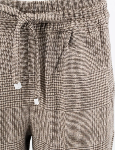 Kiton Soft Virgin Wool Brown Trousers In Brown
