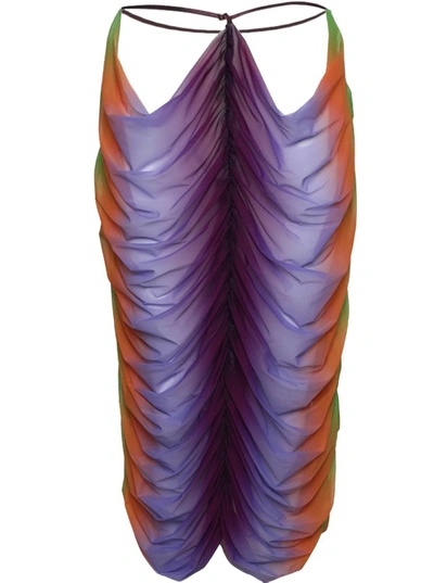 Shop Ester Manas Sunset Sarong Skirt In Purple