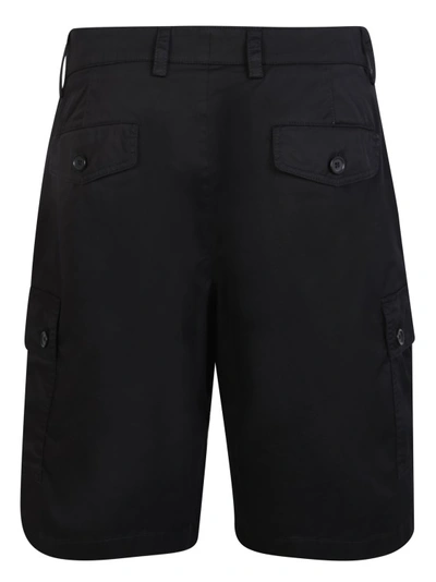 Shop Dolce & Gabbana Cotton Shorts With Cargo Pockets In Black