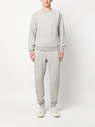 Shop Tom Ford Grey Cotton Trousers