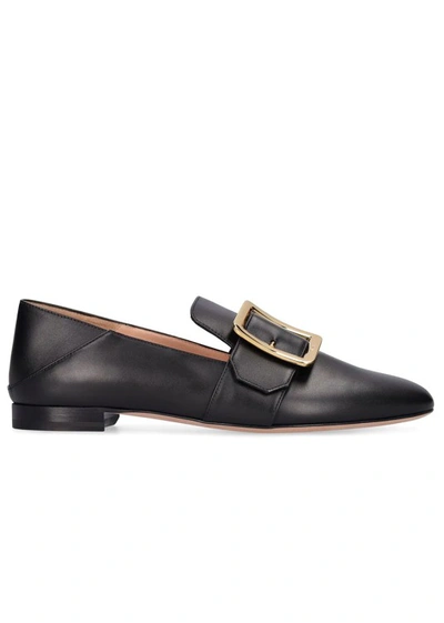 Shop Bally Black Leather Loafers