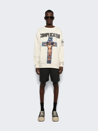 Shop Saint Michael Complicated Long-sleeve Tee In White