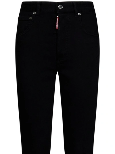 Shop Dsquared2 High-waisted Skinny-fit Jeans In Black