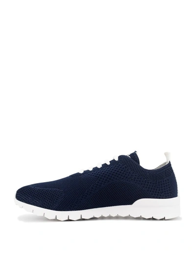 Shop Kiton Blue Knitted Fabric ''fit'' Runners