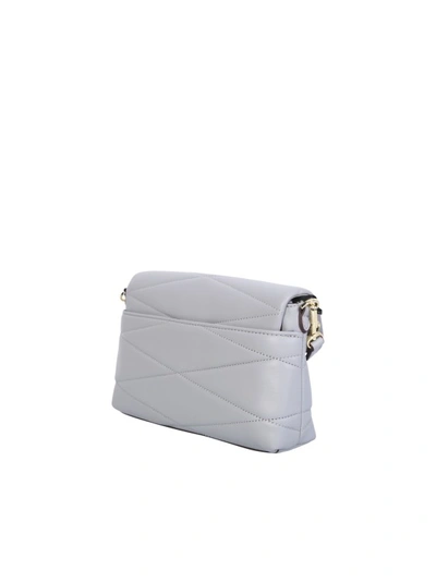 Shop Dkny Crossbody Quilted Design Bag In Grey