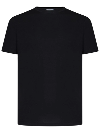 Shop Malo Black Crew-neck T-shirt