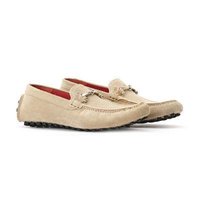 Shop Alexander 1910 Driver Estoril - Beige Mocassins In Neutrals