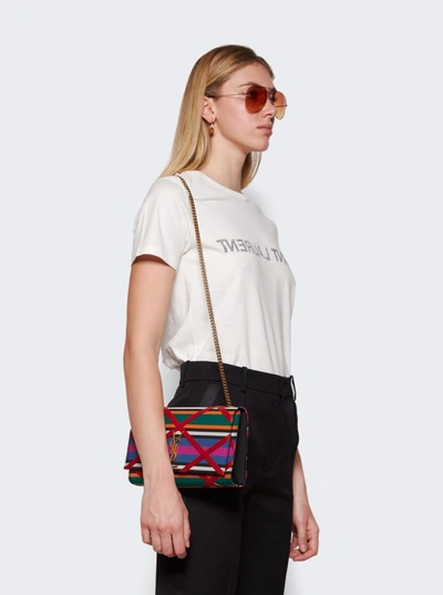 Shop Saint Laurent Medium Kate Crossbody Bag In Multicolor