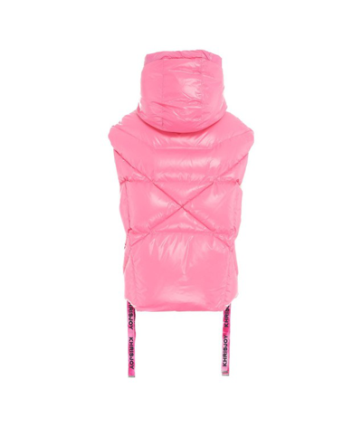Shop Khrisjoy Pink Puffer Vest In Down