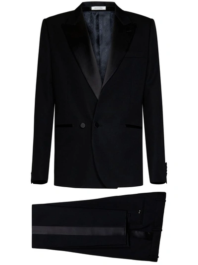 Shop Alexander Mcqueen Black Tuxedo Suit