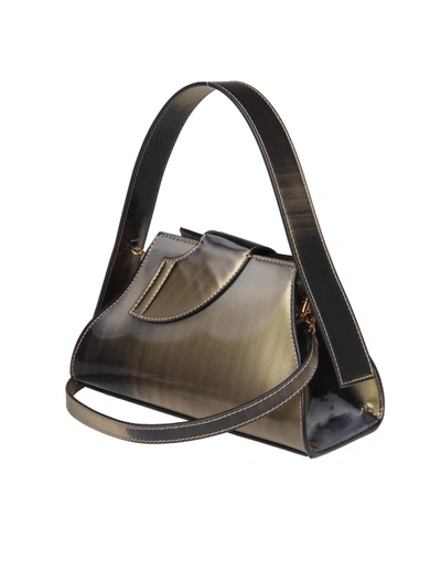 Shop Gcds Black Holographic Small Comma Bag