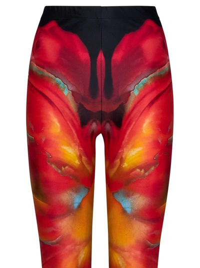 Shop Alexander Mcqueen Multicolour High-waisted Leggings In Multicolor