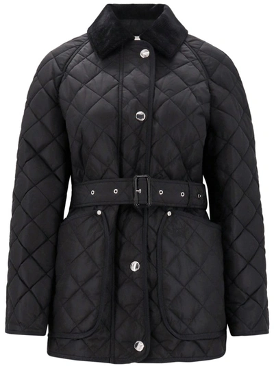 Shop Burberry Recycled Material Jacket In Black