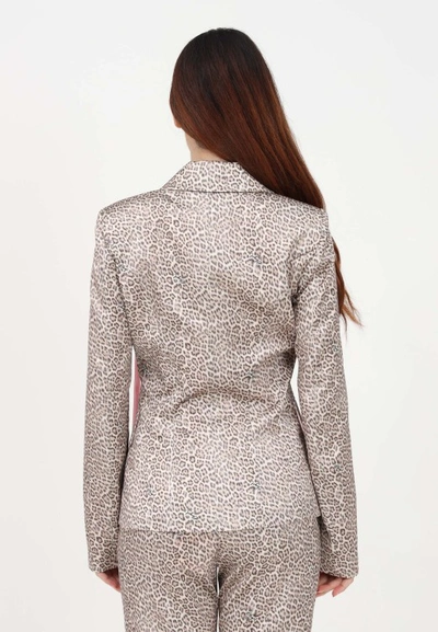 Shop Blugirl Animal Print Blazer In Neutrals