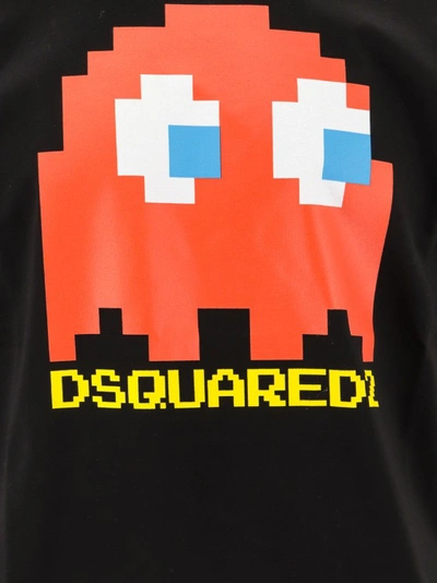 Shop Dsquared2 Pacman X Dsquared 2 Cotton T-shirt In Black
