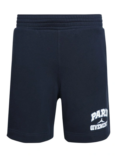 Shop Givenchy Bermuda Board Shorts In Blue