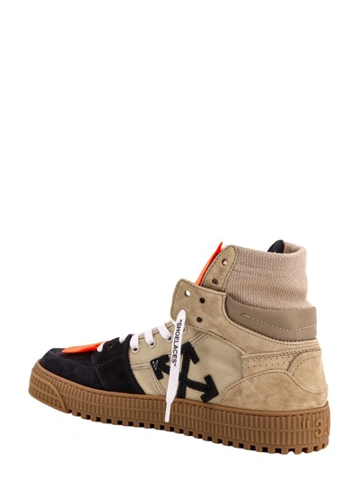 Shop Off-white High-top Sneakers With Zip-tie Tag In Brown
