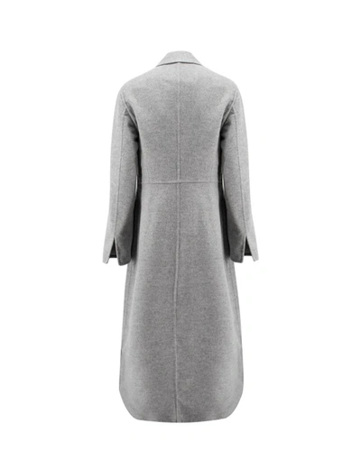 Shop Fabiana Filippi Grey Roccia Coat