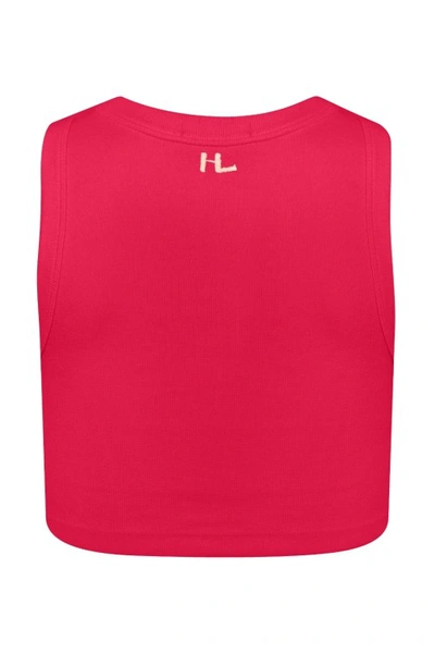 Shop Hi Lo Wear Cropped Miami Pink In Red