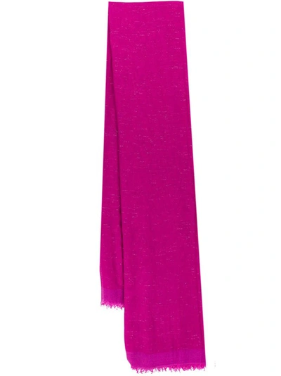 Shop Faliero Sarti Modal And Cashmere Scarf In Pink