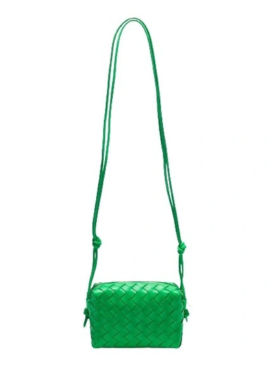 Bottega Veneta Mini Loop Camera Bag - Green - Woman - Lambskin