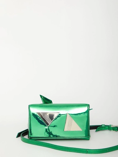 Shop Attico Emerald Green Friday Mini Bag