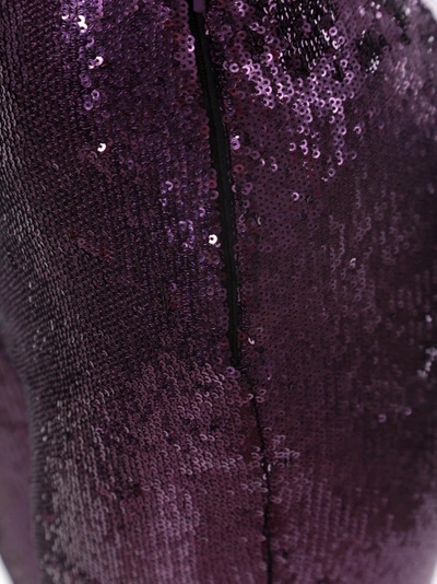 Shop Philosophy Di Lorenzo Serafini Trouser With Sequins In Purple