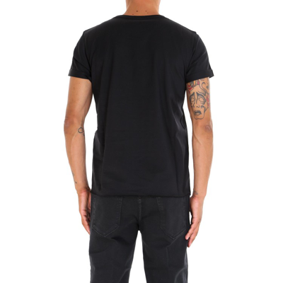 Shop Saint Laurent Cotton T-shirt In Black